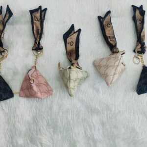 Bag Keychain Triangle Shape(Random Colour)